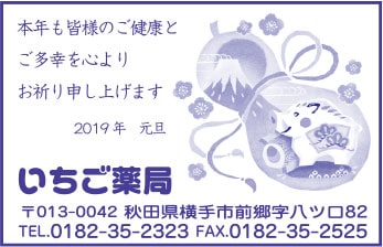 いちご薬局様の2021新春号広告